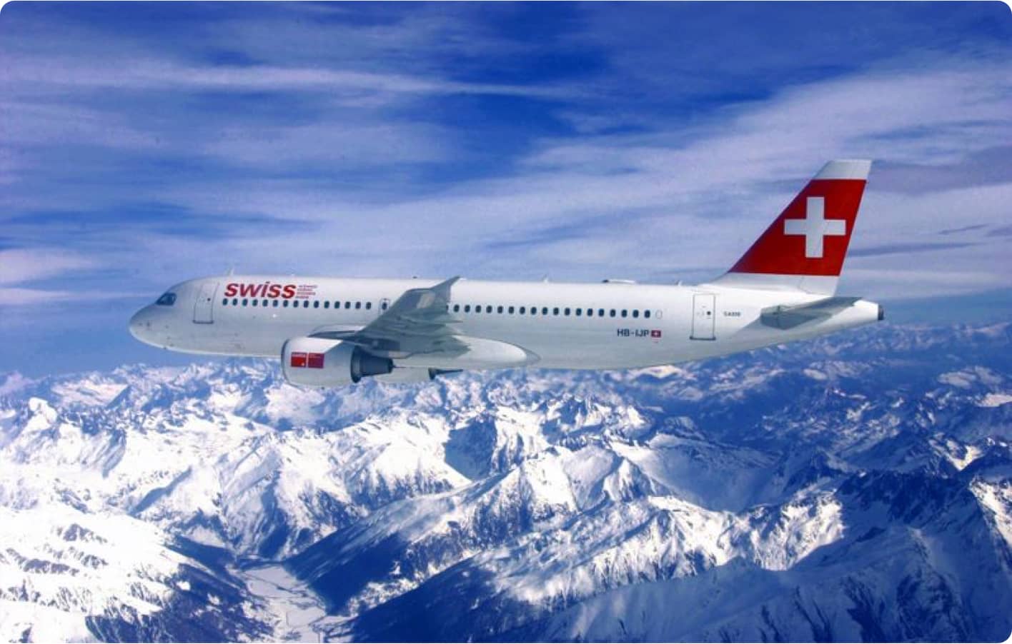Swiss airlines plane