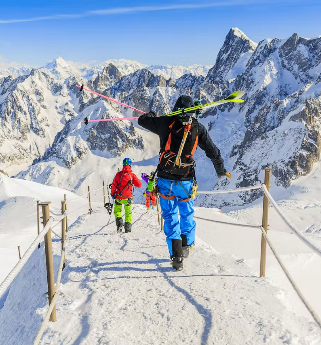 Skiing in Chamonix