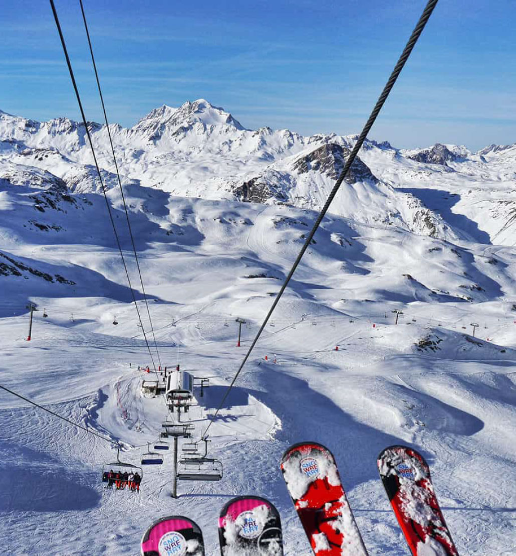 Skiing in Val Disere